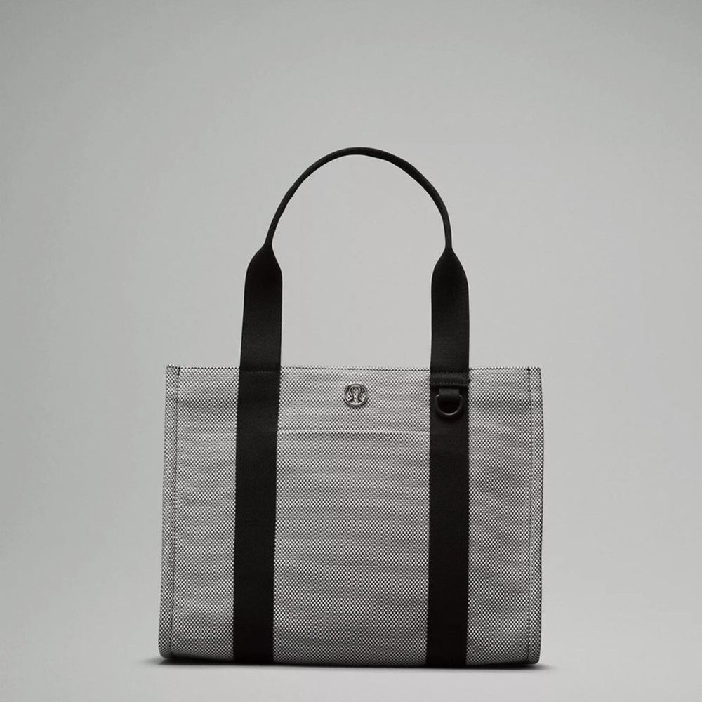 Lululemon Athletica Black and Gray Tote Bag